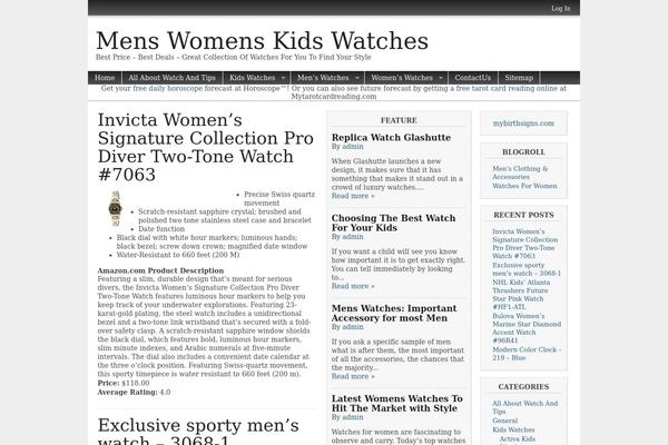 WordPress website example screenshot
