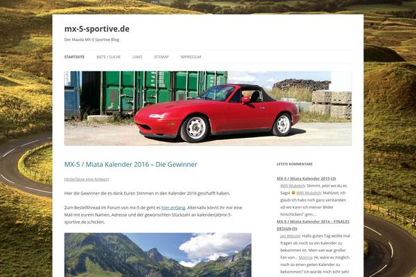 WordPress website example screenshot