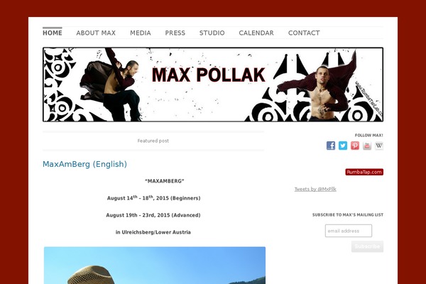 Twenty Twelve theme site design template sample