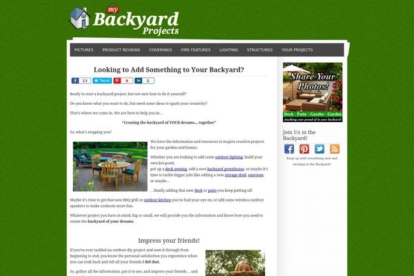 my-backyard-projects.com site used Mybackyard