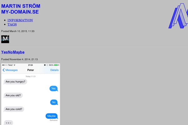 my-domain.se site used My-domain