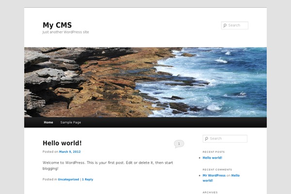 WordPress website example screenshot