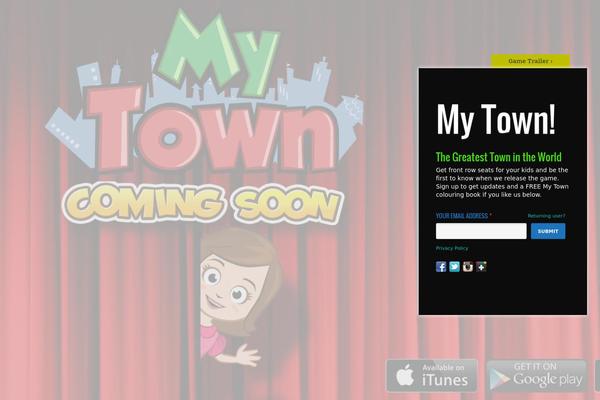 Mytown theme site design template sample