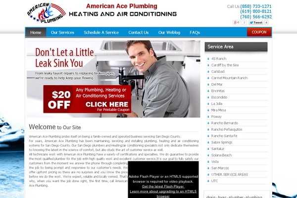 myaceplumber.com site used Plumbing
