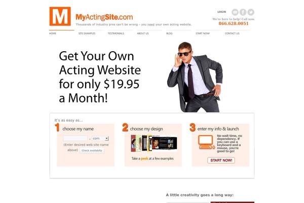 myactingsite.com site used Perfekto