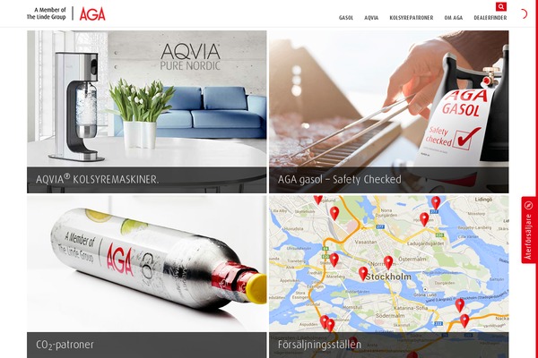 Aga theme site design template sample