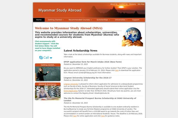 myanmarstudyabroad.org site used Simonit
