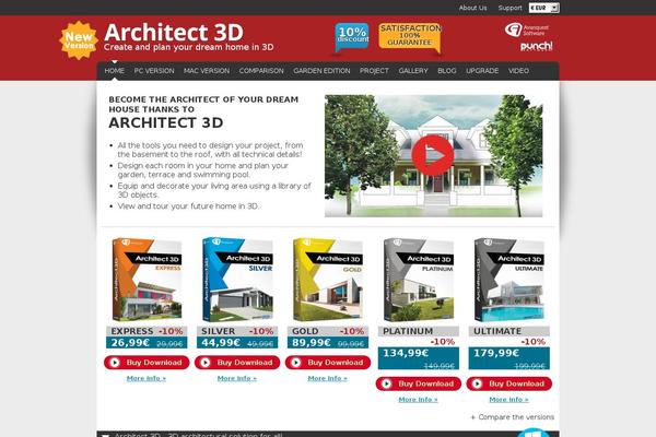 myarchitect3d.com site used Myarchitect-fr-v2