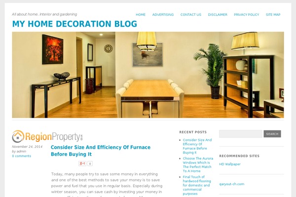WordPress website example screenshot