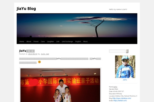 Twenty Ten theme site design template sample