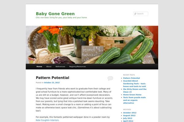 Twenty Eleven theme site design template sample