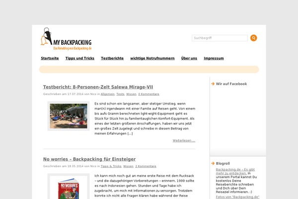 WordPress website example screenshot