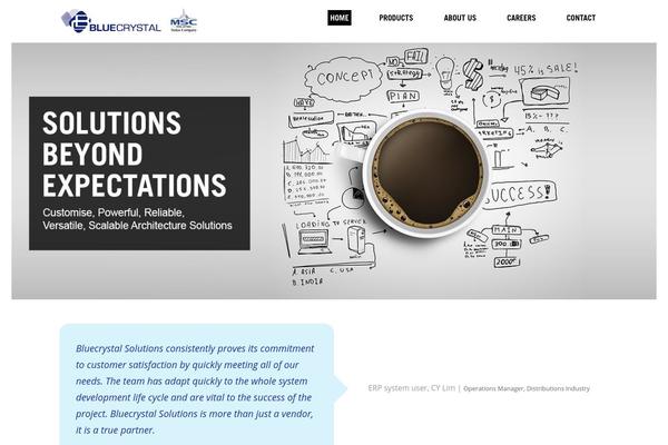 mybluecrystal.com site used Bluecrystal
