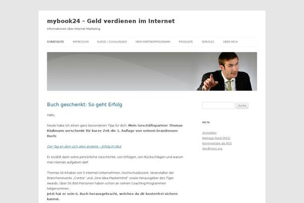 WordPress website example screenshot