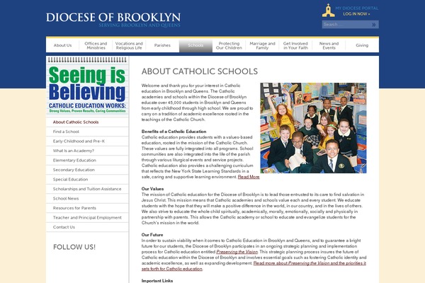 mybqcatholicschool.com site used Dioceseofbrooklyn