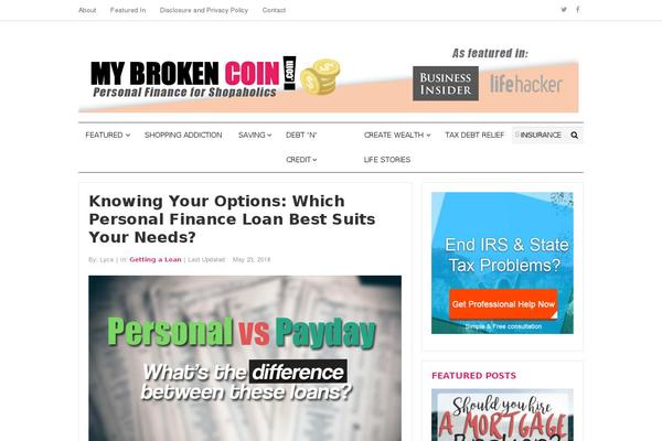 mybrokencoin.com site used Beginnerv1.0.0