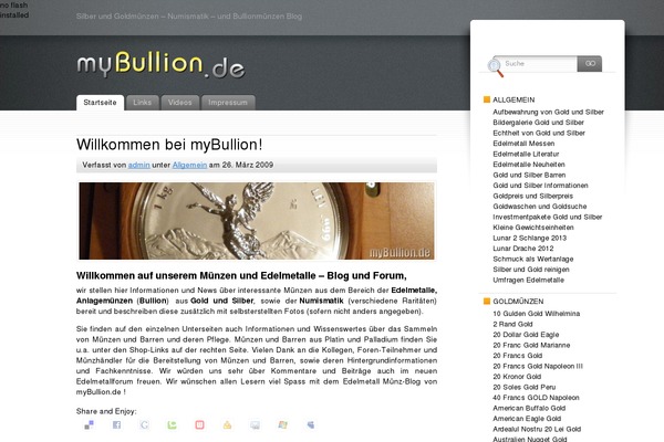 mybullion.de site used Fusion3