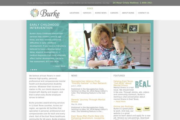 myburke.org site used Burke