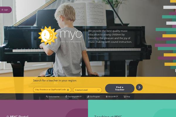 Myc theme site design template sample