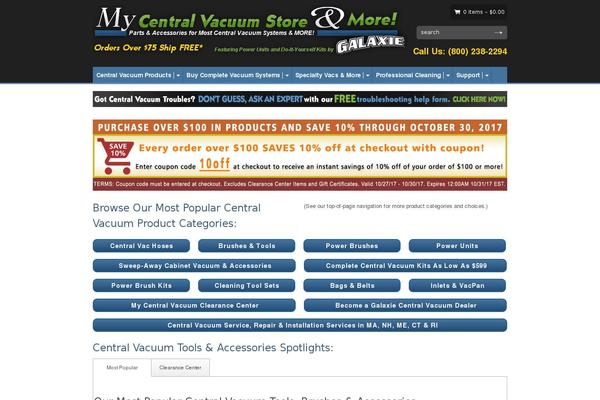 mycentralvacuum.com site used Sommerce