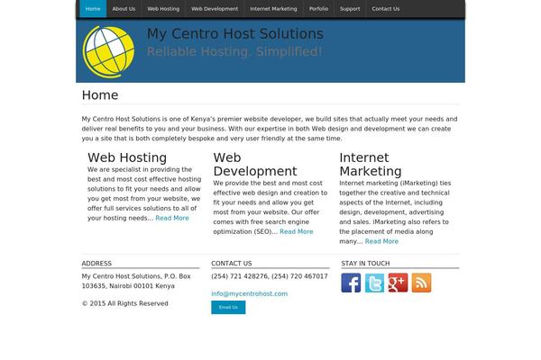 mycentrohost.com site used Planet Foundation