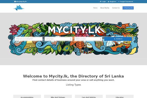 mycity.lk site used Directory-theme