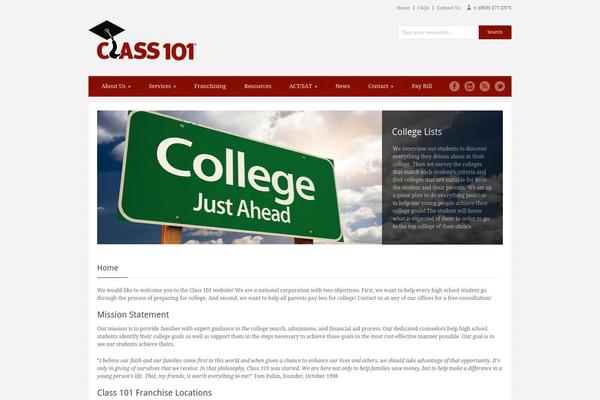 myclass101.com site used Grand College V1.09