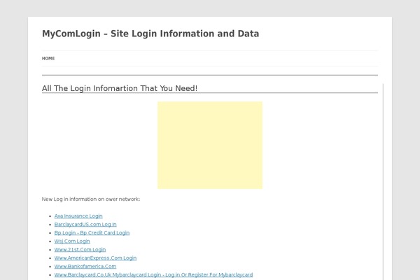 mycomlogin.com site used Mybillcom