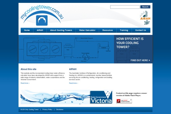 mycoolingtower.com.au site used Mct