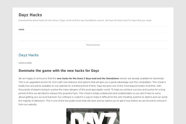 Twenty Twelve theme site design template sample