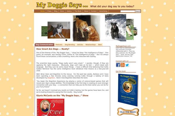 mydoggiesays.com site used Doggie