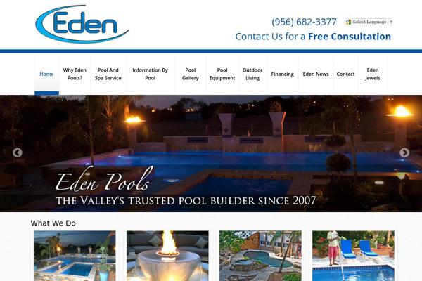 myedenpool.com site used Eden-pools