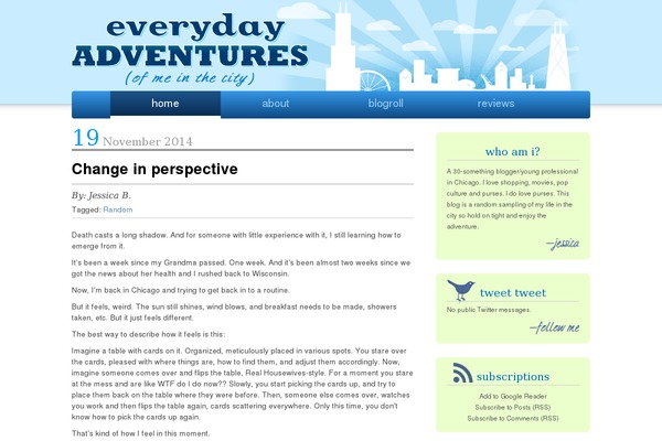 myeverydayadventures.com site used Everyday