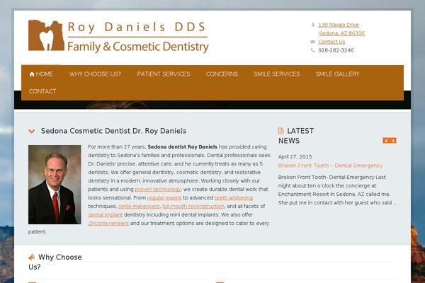 WordPress website example screenshot