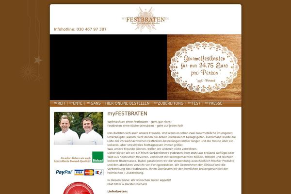 WordPress website example screenshot