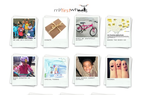 Polaroids theme site design template sample