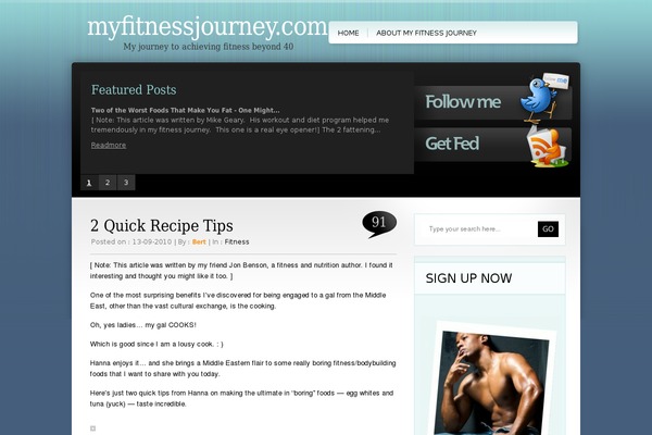myfitnessjourney.com site used TweetMeBlue