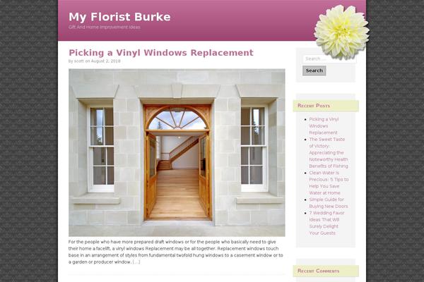 Femme Flora theme site design template sample