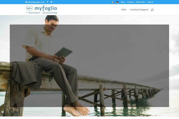 myfoglio.com site used Neve-child-master