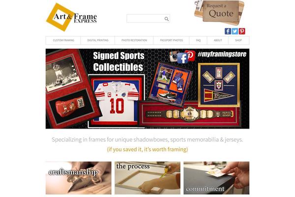 myframingstore.com site used Framingtheme