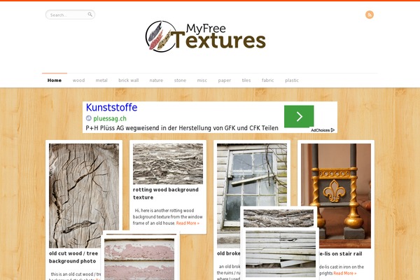 myfreetextures.com site used Remal-myfreetextures-child-theme