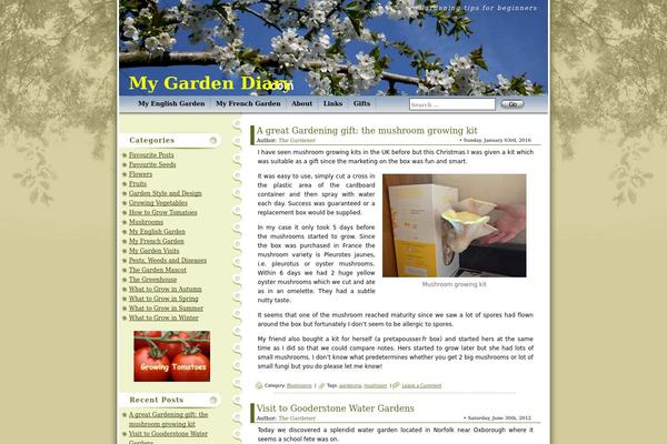 mygardendiary.com site used Maple Leaf