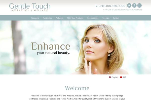 Gentle theme site design template sample