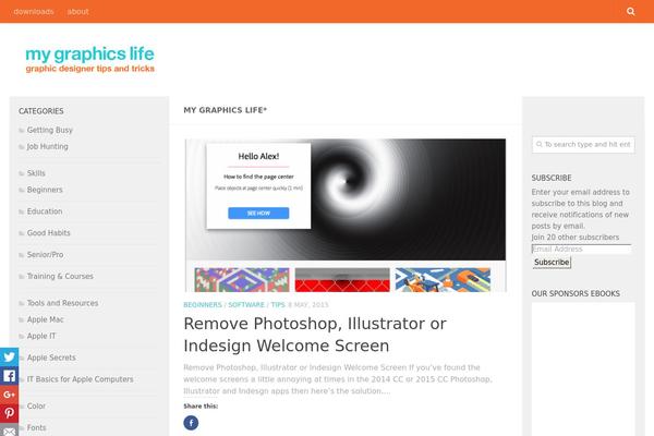 Hueman theme site design template sample