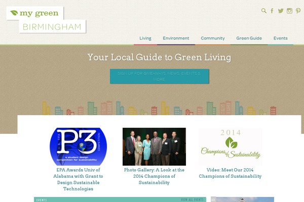 mygreenbham theme websites examples