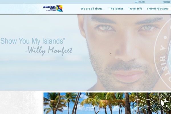 guadeloupe theme websites examples