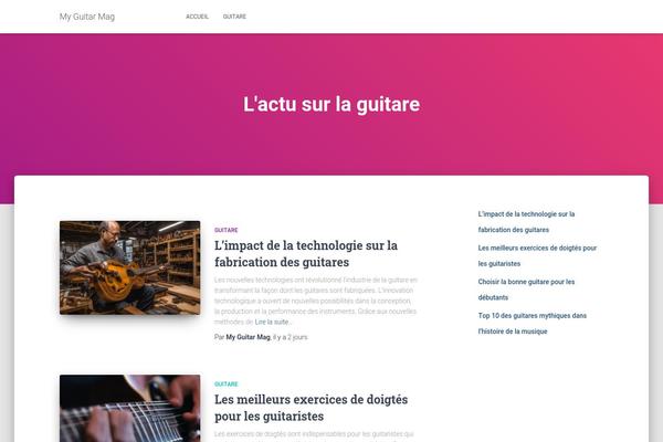 WordPress website example screenshot
