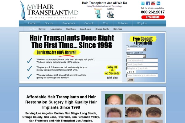 myhairtransplantmd.com site used Newlookwp
