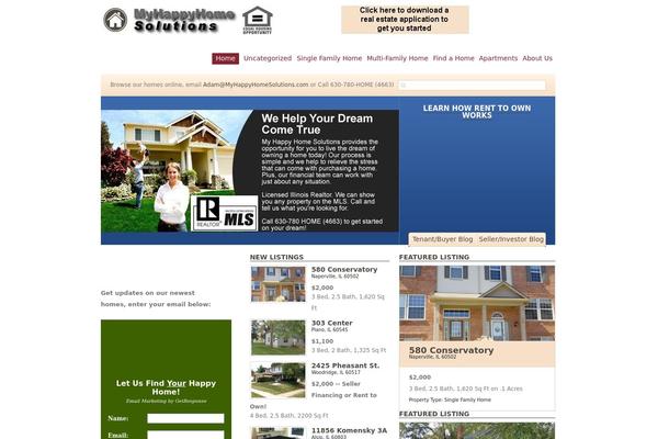 RealEstate theme site design template sample