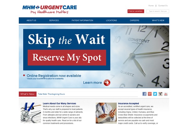 mhm-urgent-care theme websites examples